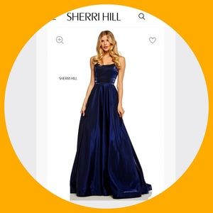 Sherri Hill NWT Style 52457 2019 Beautiful A-Line Never Been Worn